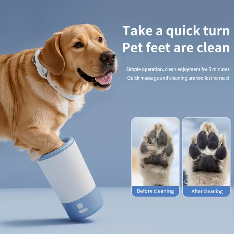 Pet Foot Washing Cup, Electric Dog and Cat Foot Washer, USB-Rechargeable Pet Outdoor Cleaning Supply, The Best Gift for Your Beloved Pets
