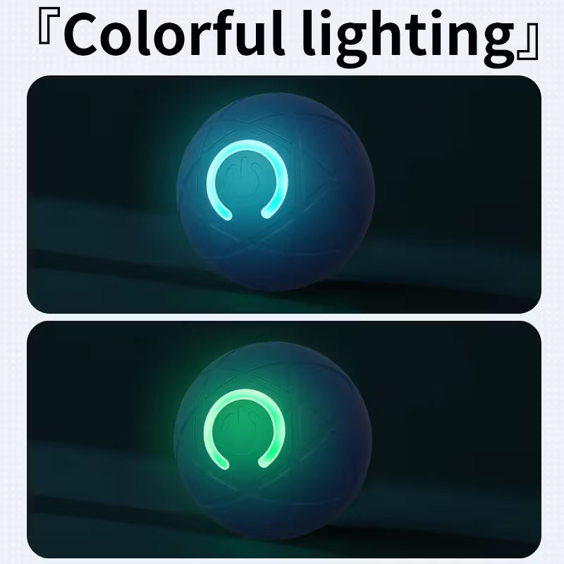 Smart Dog Toy Ball] USB Rechargeable Interactive 4th Generation Smart Dog Toy Ball | Automatic Moving, Geometric Pattern