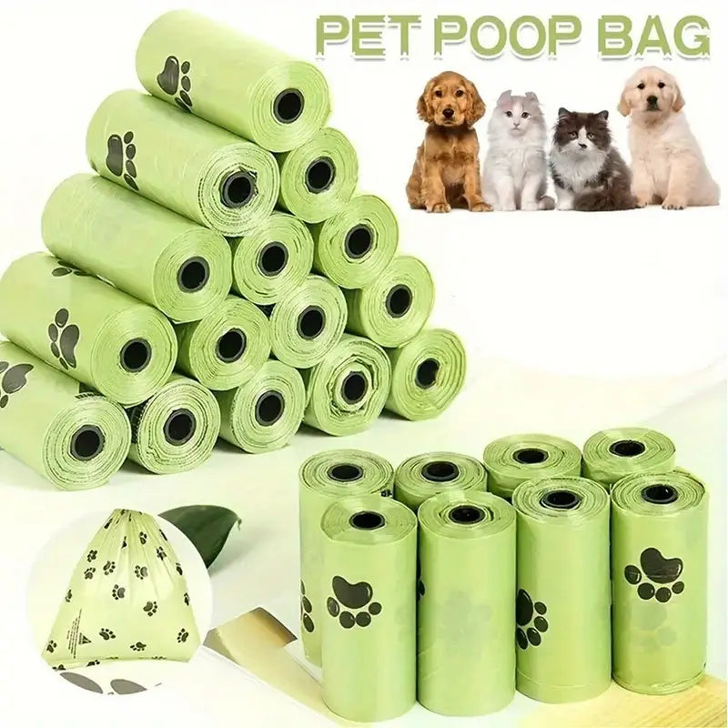 Super Thick Polyethylene Dog Poop Bags, 45/150/225 Bags, Leak-Proof Pet Waste Bags for Dogs, Thickened Pet Cleaning Supplies