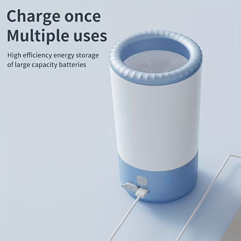 Pet Foot Washing Cup, Electric Dog and Cat Foot Washer, USB-Rechargeable Pet Outdoor Cleaning Supply, The Best Gift for Your Beloved Pets