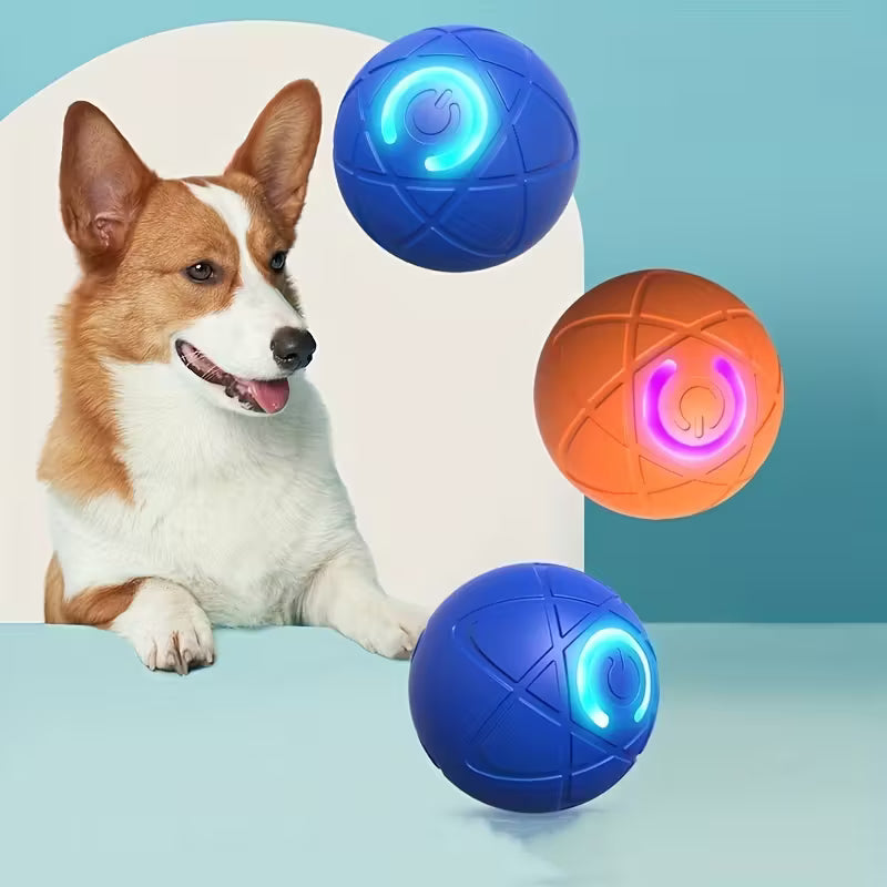 Smart Dog Toy Ball] USB Rechargeable Interactive 4th Generation Smart Dog Toy Ball | Automatic Moving, Geometric Pattern